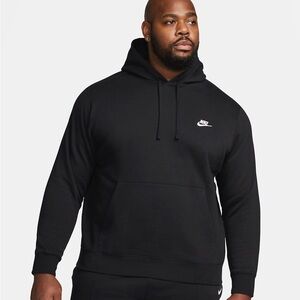 Black Nike Sportswear Club Fleece Pullover Hoodie